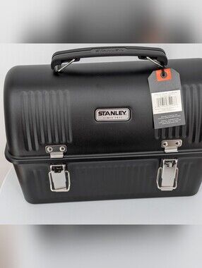 New Stanley Classic Lunch Box 10 QT matte black metal vintage style dad gift